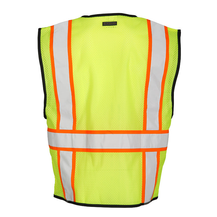 Hi-Viz Brand® 1 Pocket ANSI Class 2 Two-Tone Safety Vest (Mesh Fabric)