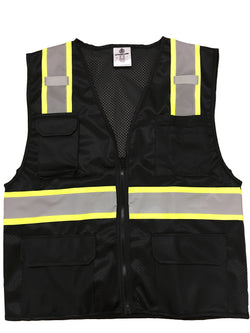 Hi-Viz Brand® 8 Pocket Enhanced-Viz Two-Tone Safety Vest (Mesh Fabric)