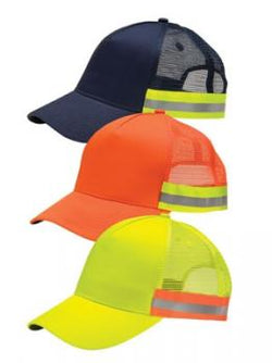 Reflective Safety Caps (Mesh Back)