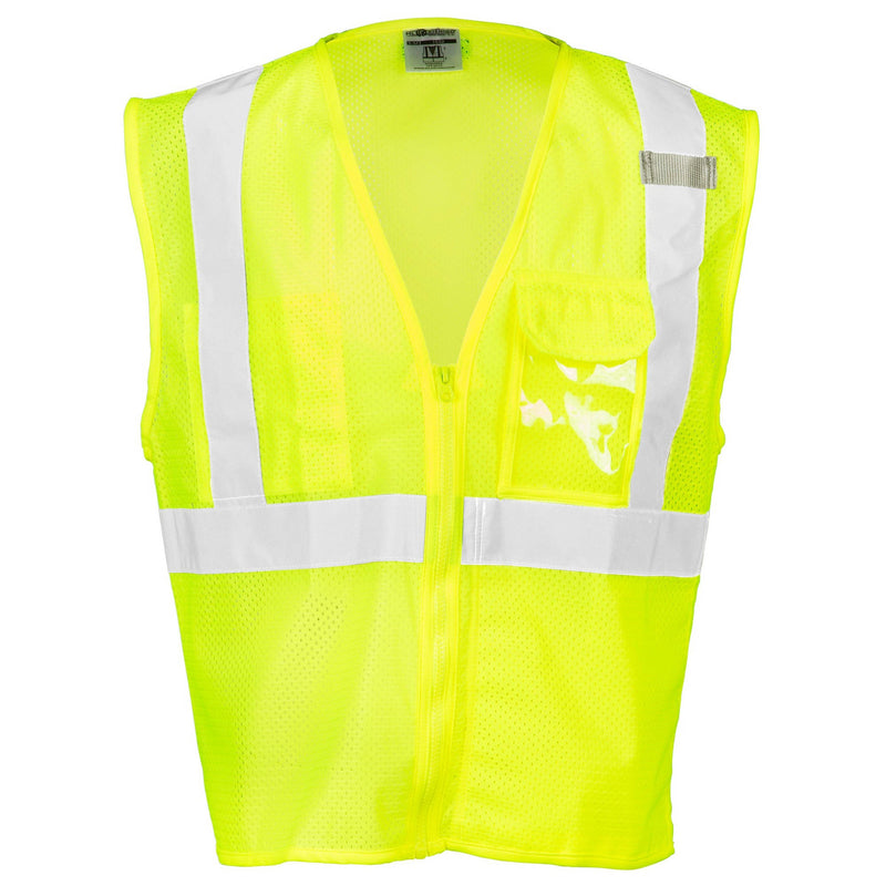 ML Kishigo Class 2 Safety Vest with Clear ID Pocket and iPad Pocket