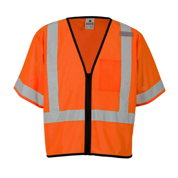 ML Kishigo 1 Pocket Class 3 Safety Vest (Mesh Fabric)