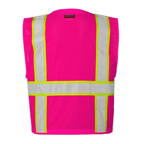 ML Kishigo Enhanced Visibility Heavy Duty Multi-Pocket Safety Vest (Safety Pink)