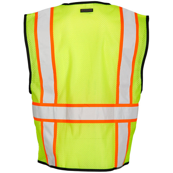 CASE OF 50 PER SIZE - ML Kishigo 1 Pocket Class 2 Contrast Safety Vest (Mesh Fabric)