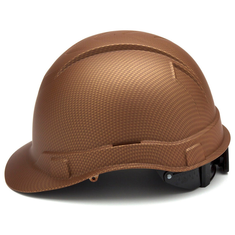 Special Edition - Copper Pattern - Pyramex Ridgeline Hard Hat with 4-Point Ratchet Suspension (Non-Vented)