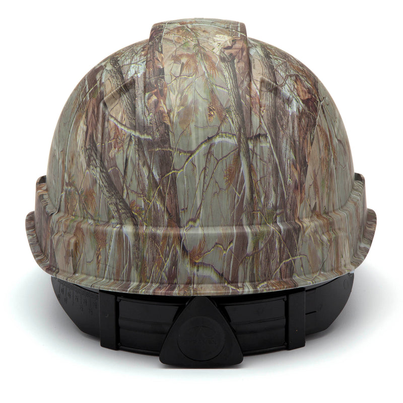 Camo Pattern - Pyramex Ridgeline Hard Hat with 4-Point Ratchet Suspension (Non-Vented)
