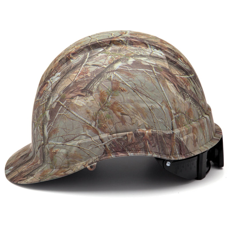 Camo Pattern - Pyramex Ridgeline Hard Hat with 4-Point Ratchet Suspension (Non-Vented)