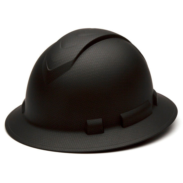 Special Edition - Graphite Pattern - Pyramex Ridgeline Full Brim Hard Hat with 4-Point Ratchet Suspension (Non-Vented)