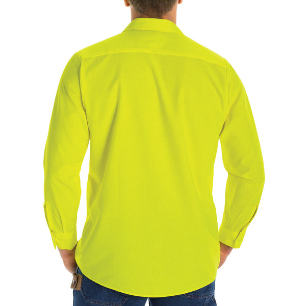 Red Kap® Enhanced Visibility Ripstop Long Sleeve Button-Down Work Shirt