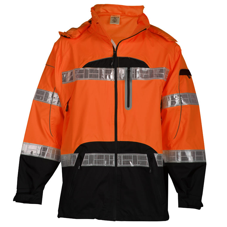 ML Kishigo Premium Black Series® Multi-Pocket Rain Jacket