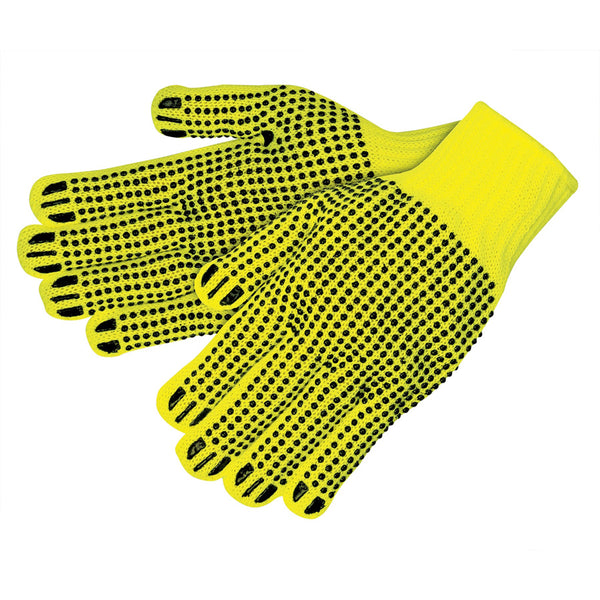 West Chester Reversible Hi-Viz PVC Dotted String Knit Gloves